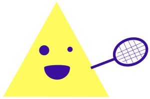 Solo triangle likes tennis.